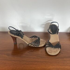 AEROSOLES Black Strappy Heels